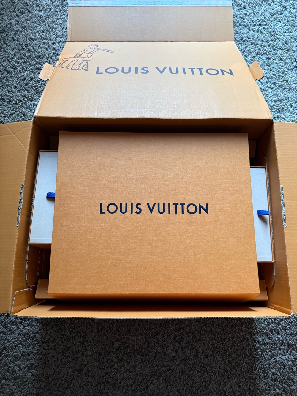 Louis Vuitton, graceful bag with organizer/protector and matching zippy wallet